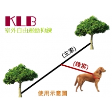 KLB 戶外固定活動狗鍊 (主索10M+鍊索10尺)/ 室外圈養必備 鋼索製造